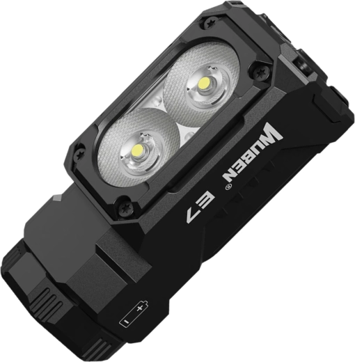 Wuben E7 φακός κεφαλής/χειρός 1800 lm 6500K, μαύρος