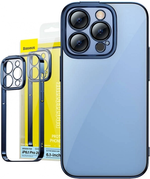 Θήκη Baseus Glitter και Σκληρυμένο Γυαλί για iPhone 14 Pro