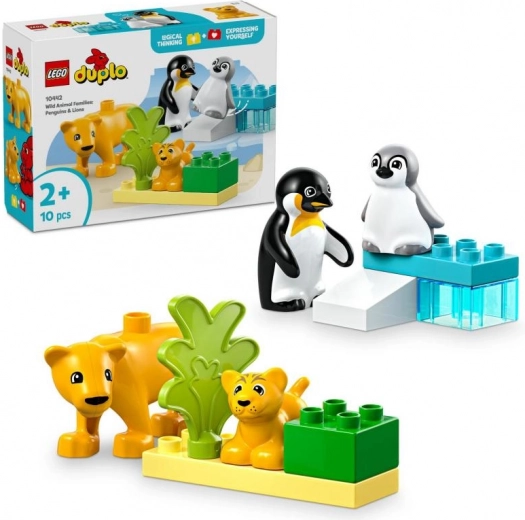 LEGO® DUPLO® 10442 Οικογένειες άγριων ζώων: Πιγκουίνοι και λιοντάρια