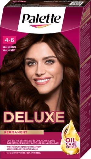 Palette Deluxe 4-6 μόκα καφέ, μόνιμη βαφή μαλλιών 50 ml
