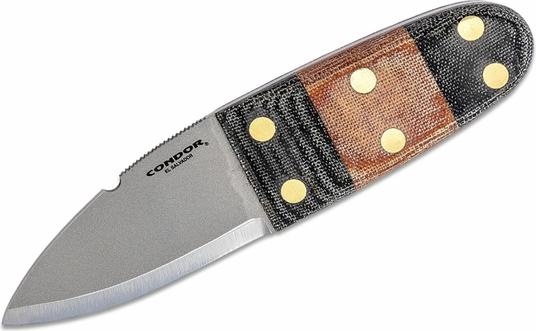 Μαχαίρι Condor Primitive Bush 6,7 cm, micarta, δερμάτινη θήκη