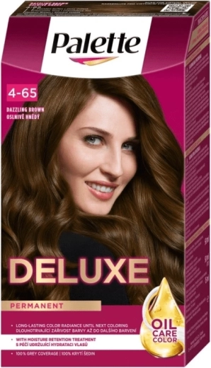 Palette Deluxe μόνιμη βαφή μαλλιών 4-65 Εκθαμβωτικό καστανό 50 ml