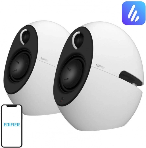 Edifier e25HD λευκά ηχεία με ήχο Hi‑Res και Bluetooth