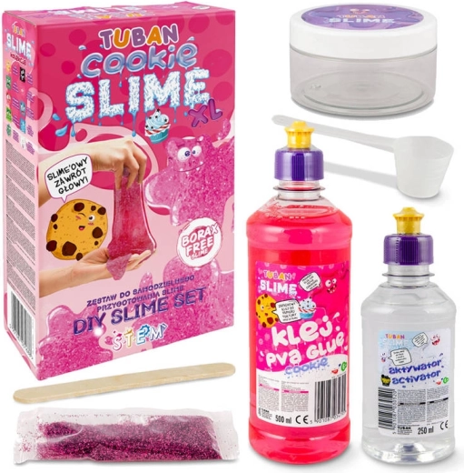 Μεγάλο σετ Slime XL Μπισκότο ροζ
