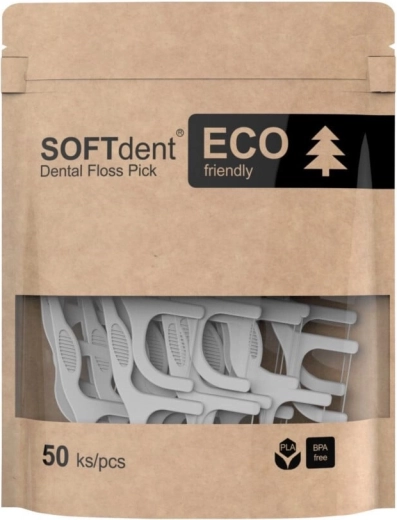 Softdent Eco οδοντογλυφίδες με νήμα 50 τεμ.