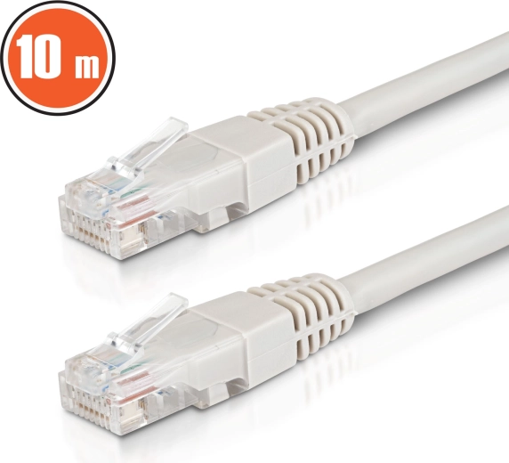 Καλώδιο δικτύου patch UTP CAT6 CCA 10 m γκρι