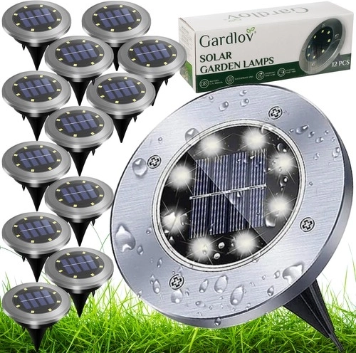 Ηλιακά φώτα κήπου LED - 12 τεμάχια