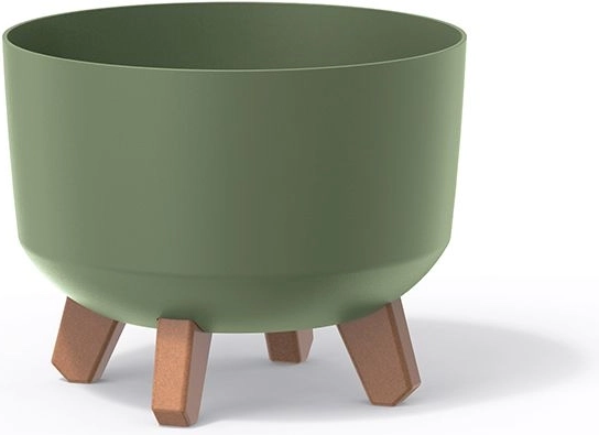 Γλάστρα με ποδαράκια Gracia Standard 20 cm – γήινο πράσινο
