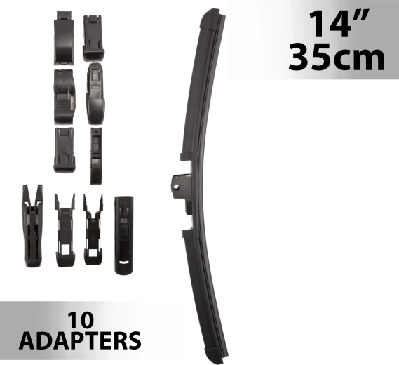 Υαλοκαθαριστήρας Carguard 35 cm με 10 αντάπτορες