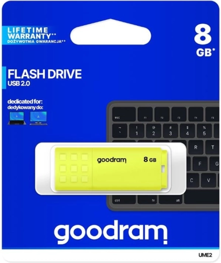 USB Flash Disk GOODRAM UME2 8GB USB 2.0 κίτρινο