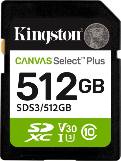 Κάρτα μνήμης SD 512 GB Canvas Select Plus Gen3 150 MB/s