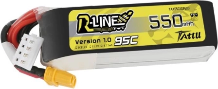 Μπαταρία LiPo Tattu R-Line 550 mAh 11,1 V 95C 3S με σύνδεσμο XT30