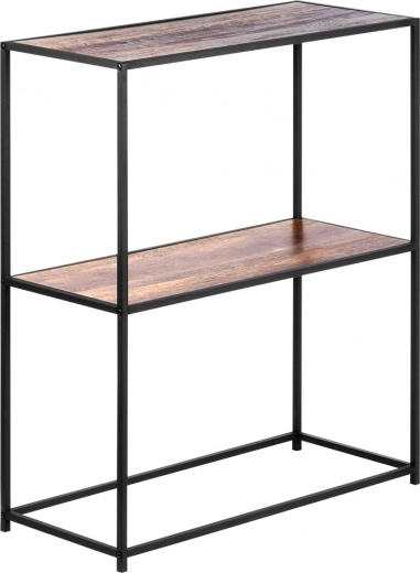 Δύο ευρύχωρα ράφια σε απομίμηση ξύλου