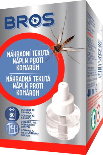 Bros ανταλλακτικό υγρό γέμισμα κατά των κουνουπιών 40 ml