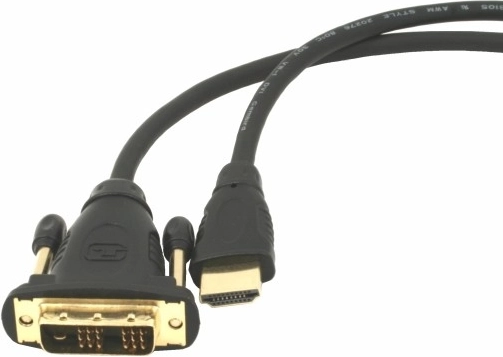 Καλώδιο HDMI–DVI 1,8 m με επιχρυσωμένους ακροδέκτες
