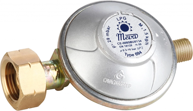 Ρυθμιστής πίεσης αερίου 50 mbar G 1/4"L για φιάλες PB