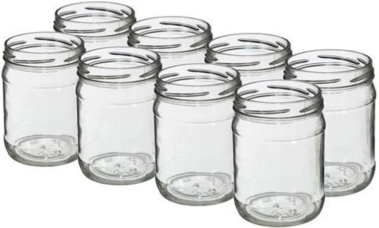 Σετ γυάλινων βάζων για κονσερβοποίηση Twist 500 ml χωρίς καπάκια, 8 τεμ.