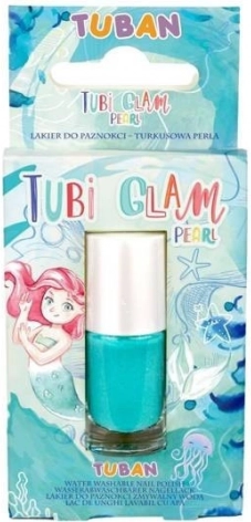 Tubi Glam μαργαριταρένιο βερνίκι νυχιών τυρκουάζ