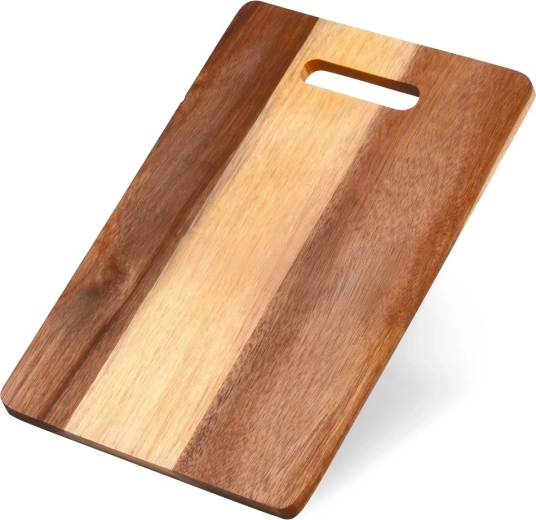 Ξύλινη επιφάνεια κοπής από ξύλο ακακίας 30 × 20 cm με λαβή