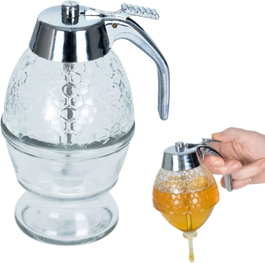 Γυάλινος δοσομετρητής μελιού 250 ml