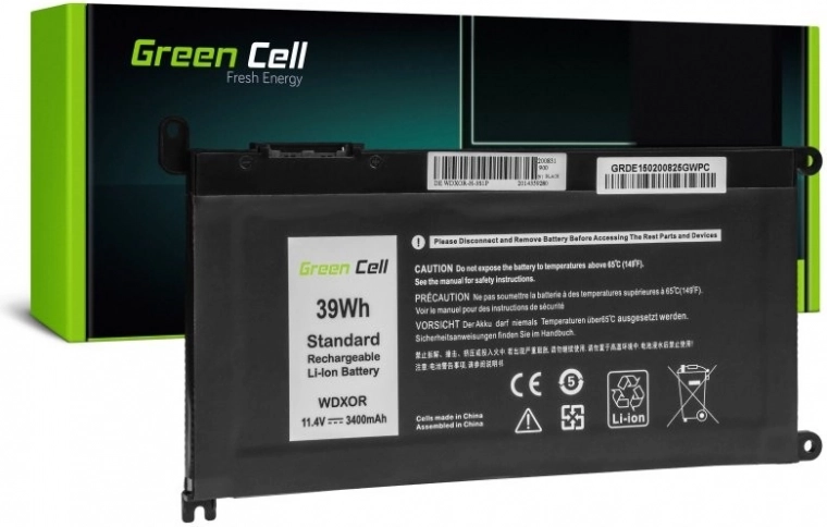 Μπαταρία Green Cell για Dell WDXOR 11,4 V 3400 mAh