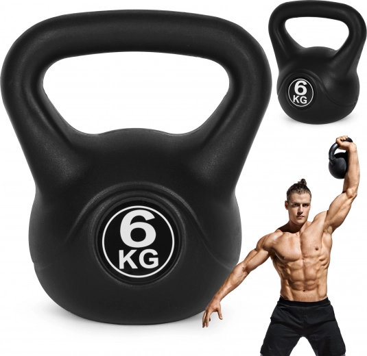 Kettlebell 6 kg MODERNHOME – πλαστικό kettlebell για δύναμη και φυσική κατάσταση