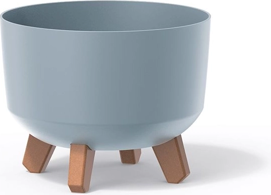 Γλάστρα Gracia Standard 20 cm – ανοιχτό γκρι πλαστικό κασπώ για λουλούδια