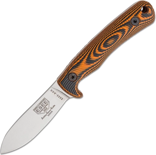 Κυνηγετικό μαχαίρι ESEE AGK με λεπίδα CPM S35VN, stonewash, λαβή G10