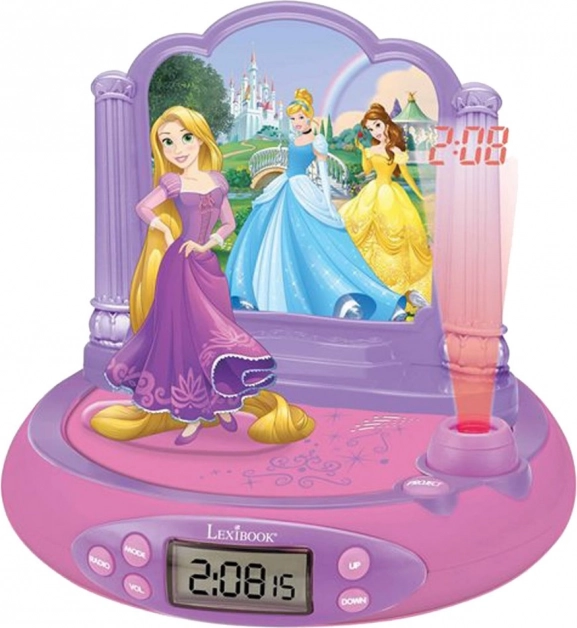 3D ξυπνητήρι με προβολέα Disney Πριγκίπισσες