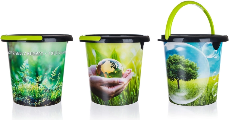 Οικολογικός κουβάς ECO με στόμιο 5 l από ανακυκλωμένο πλαστικό