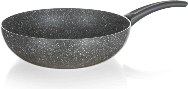 Τηγάνι wok 28 cm GRANITE με αντικολλητική επιφάνεια, για επαγωγή