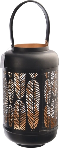 Κηροπήγιο LEAF μαύρο-χρυσό 38 cm