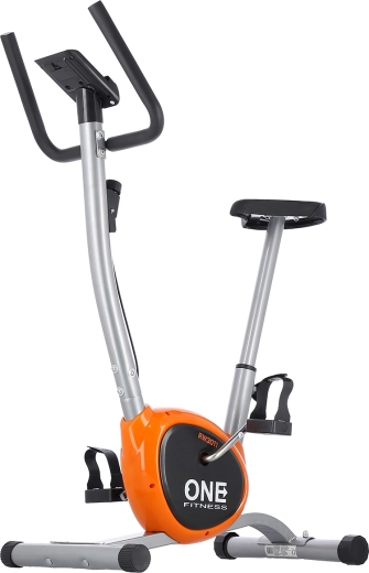 Μηχανικό ποδήλατο γυμναστικής ONE Fitness RW3011, ασημί-πορτοκαλί