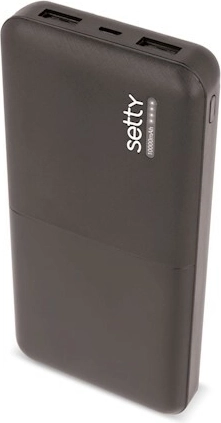 Powerbank Setty 10000 mAh μαύρη
