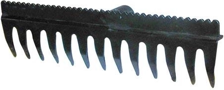 Τσουγκράνα με λάμα ισοπέδωσης 38,5 × 11 cm, 13 δόντια, PA με υαλοΐνες, χωρίς κοντάρι