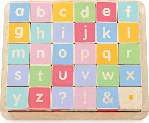 Ξύλινα εκπαιδευτικά τουβλάκια ABC Le Toy Van