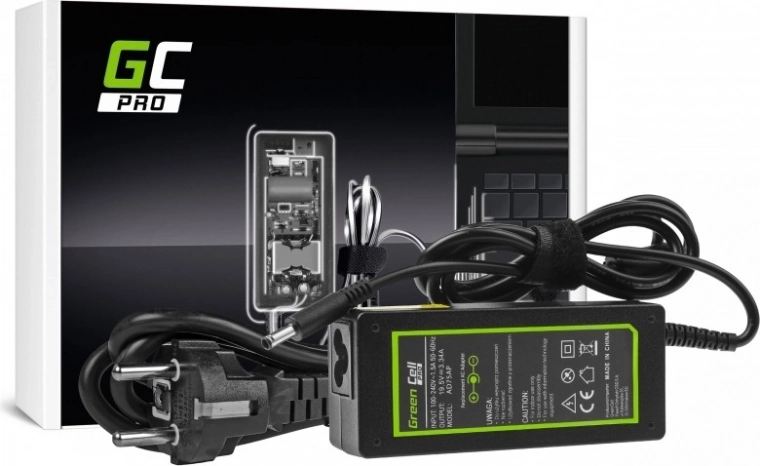 Φορτιστής Green Cell PRO 65W 19,5V 3,34A για DELL (4,5 × 3,0 mm)