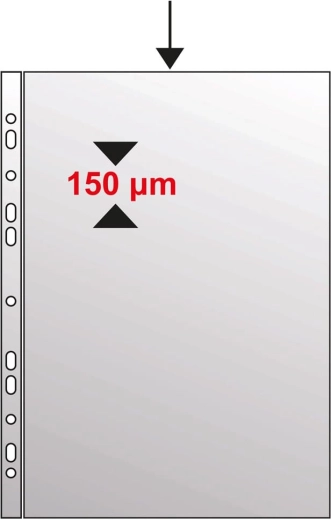 Γυαλιστερή θήκη εγγράφων (euroobal) A4 140 mic