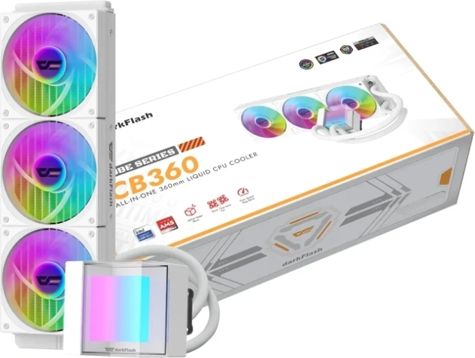 Υδρόψυξη επεξεργαστή DarkFlash CB360 360mm ARGB λευκή