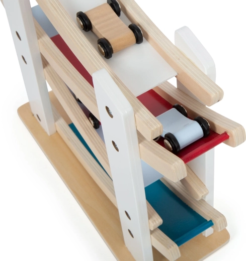 Τέσσερα χρωματιστά αυτοκινητάκια στη συσκευασία