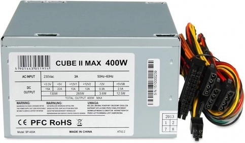 Τροφοδοτικό 400W Cube II με ανεμιστήρα 12 cm