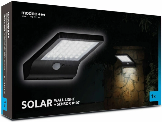 Επιτοίχιο ηλιακό φωτιστικό MODEE Smart Lighting 107 με αισθητήρα κίνησης