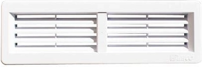 Γρίλια εξαερισμού 220 × 55 mm λευκή