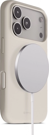 Θήκη σιλικόνης Color Cover Magnetic για iPhone 17 Pro Max με MagSafe – πέτρινο μπεζ