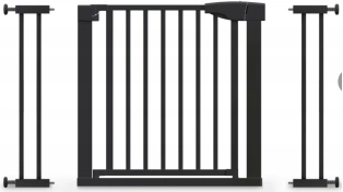 BabyProtect πύλη ασφαλείας για πόρτα 75–110 cm μαύρη - 1 τεμάχιο