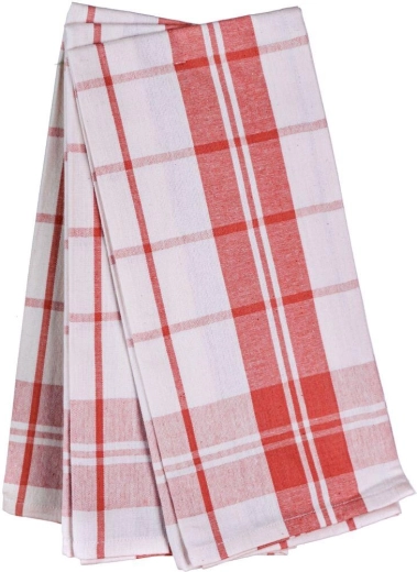 Κουζινόπανα Classic 50 × 70 cm, 100% βαμβάκι, κόκκινο-λευκό (σετ 3 τεμ.)