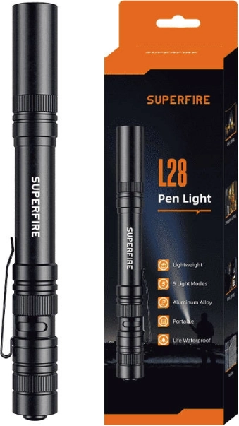 Φακός τσέπης Superfire L28 121 lm, 5 W, εμβέλεια 52 m