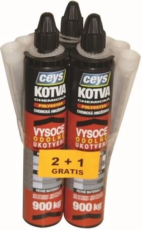 Χημική άγκυρα πολυεστέρα 300 ml – προσφορά 2+1 δωρεάν