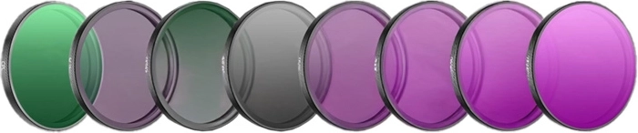 Σετ φίλτρων για DJI Osmo Action 6 – CPL, MCUV, ND8/16/32/64, LPR και Black Mist 1/4
