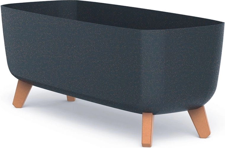 Γλάστρα με ποδαράκια Gracia Case Eco Wood 58 cm ανθρακί